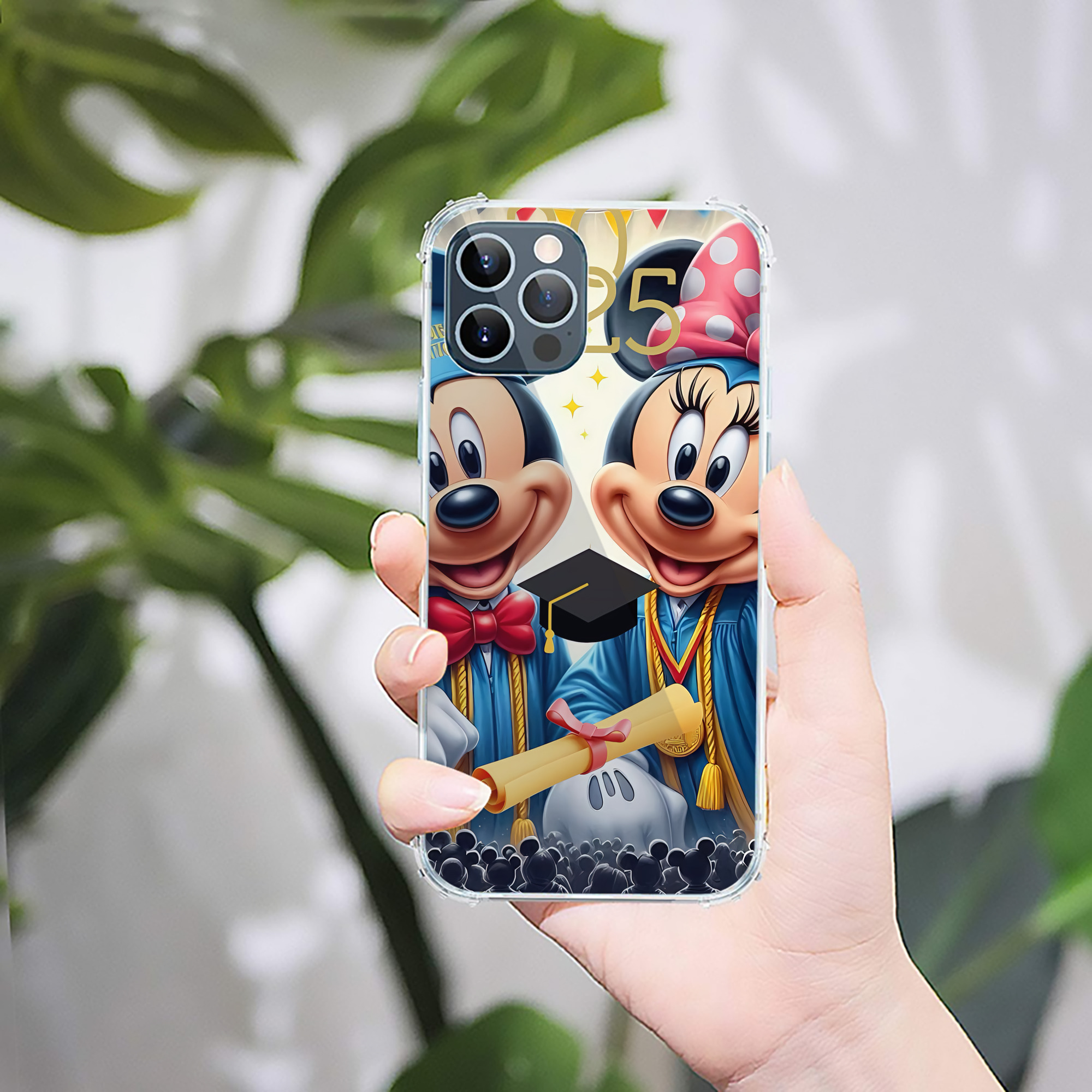 ミッキーマウス Mickey Mouse 【iPhone 12シリーズ対応】透明スマホケース（クリアソフトケース）